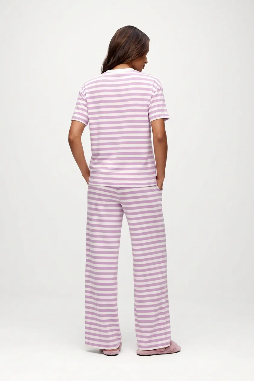 Seaside Pant | Orchid Stripe sold by nuuds product image thumbnail 5
