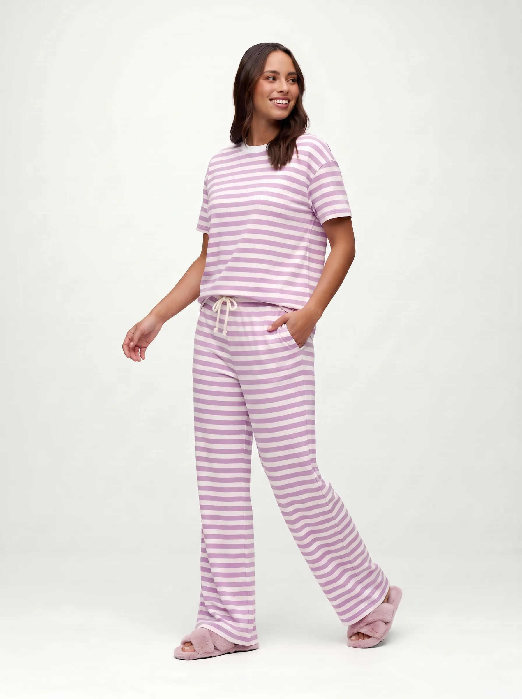 Seaside Pant | Orchid Stripe sold by nuuds product image thumbnail 3