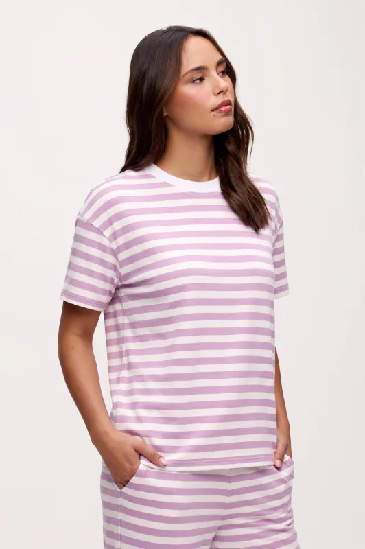 Seaside Short Sleeve | Orchid Stripe made by nuuds