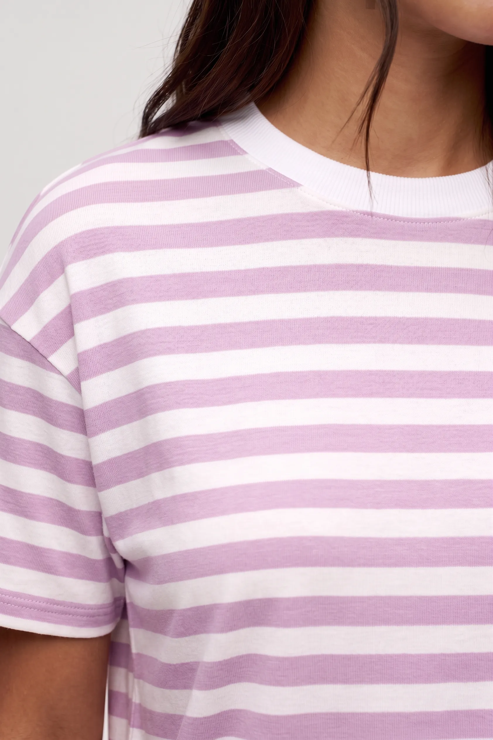 Seaside Short Sleeve | Orchid Stripe sold by nuuds product image thumbnail 5