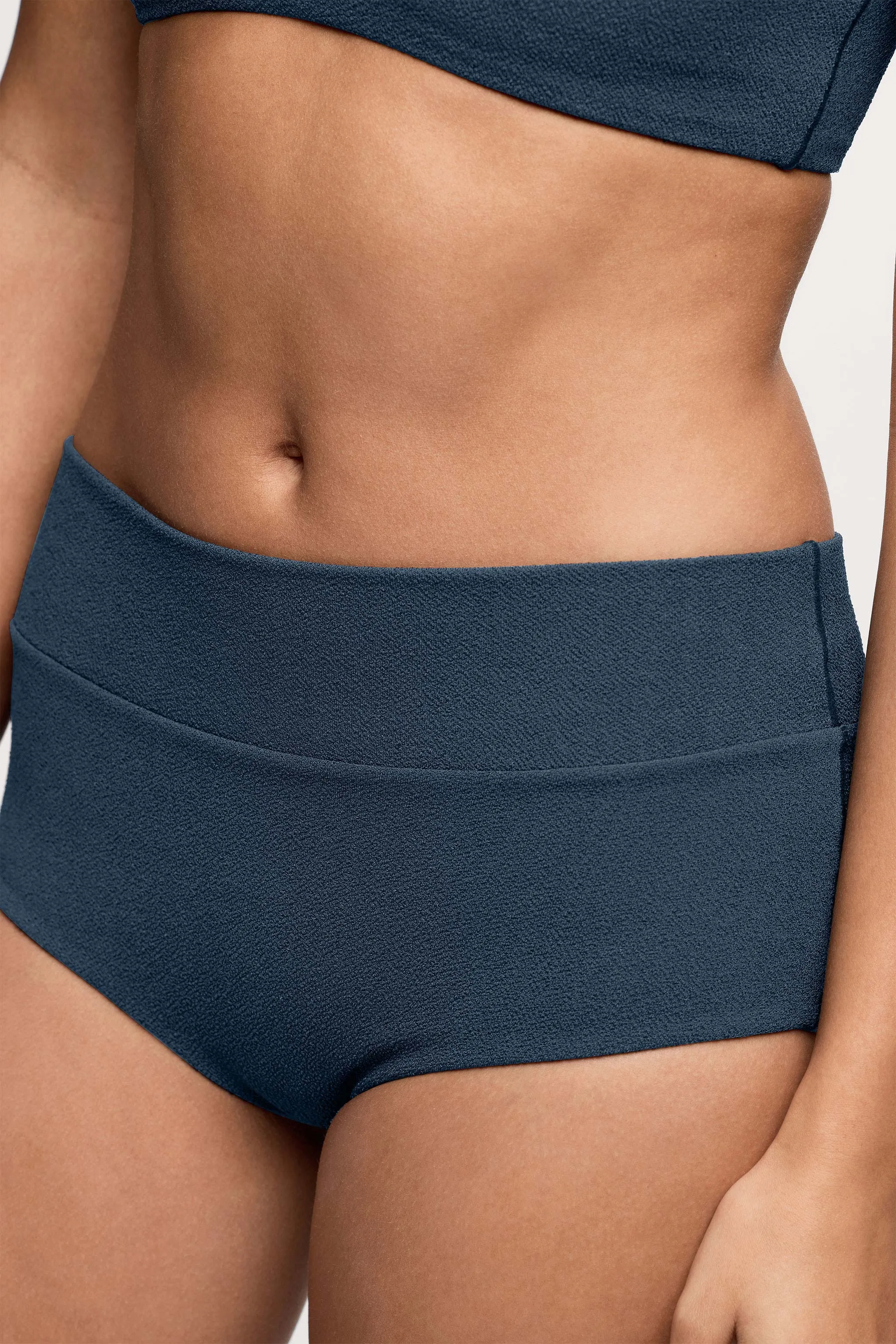 Boy Short Bikini Bottom | Crispy Navy sold by nuuds product image thumbnail 5
