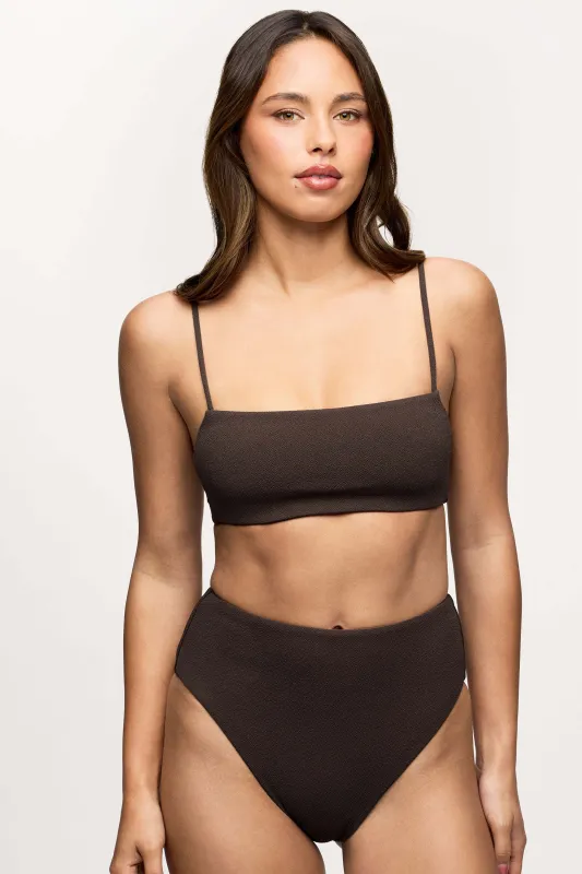 Bandeau Bikini Top | Crispy Espresso made by nuuds