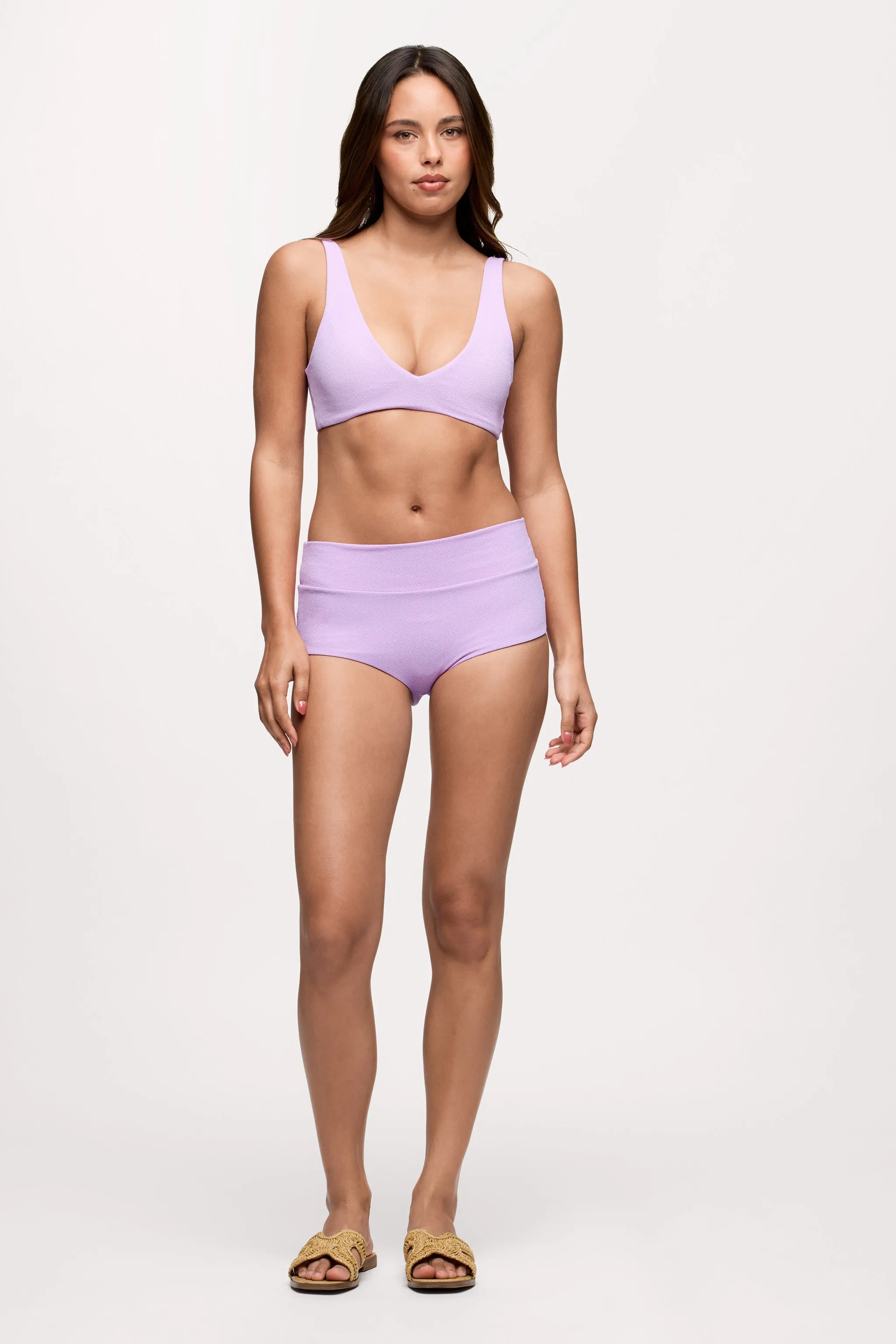 Plunge Bikini Top | Crispy Orchid sold by nuuds product image thumbnail 2