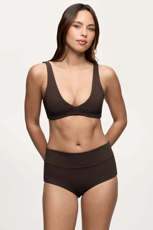 Plunge Bikini Top | Crispy Espresso made by nuuds