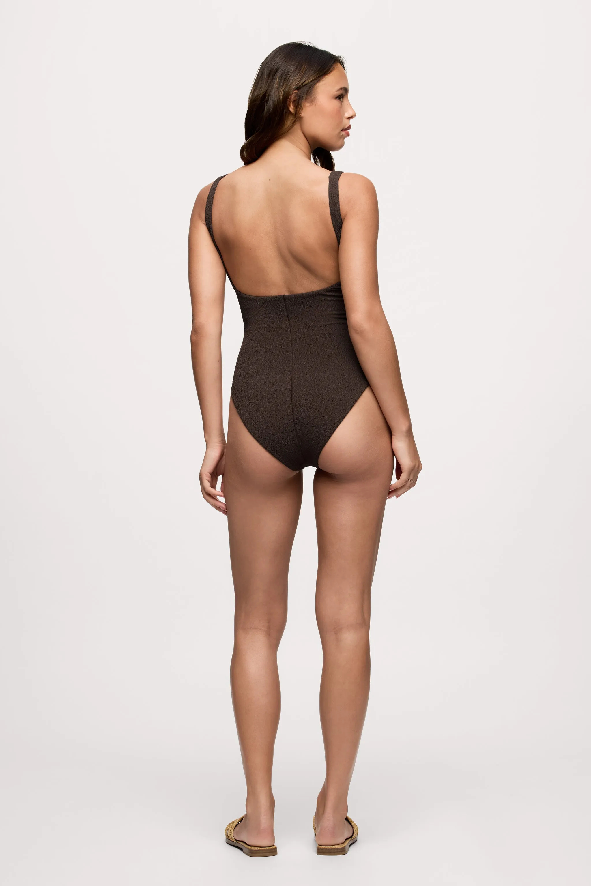 Square Neck One Piece | Crispy Espresso sold by nuuds product image thumbnail 4