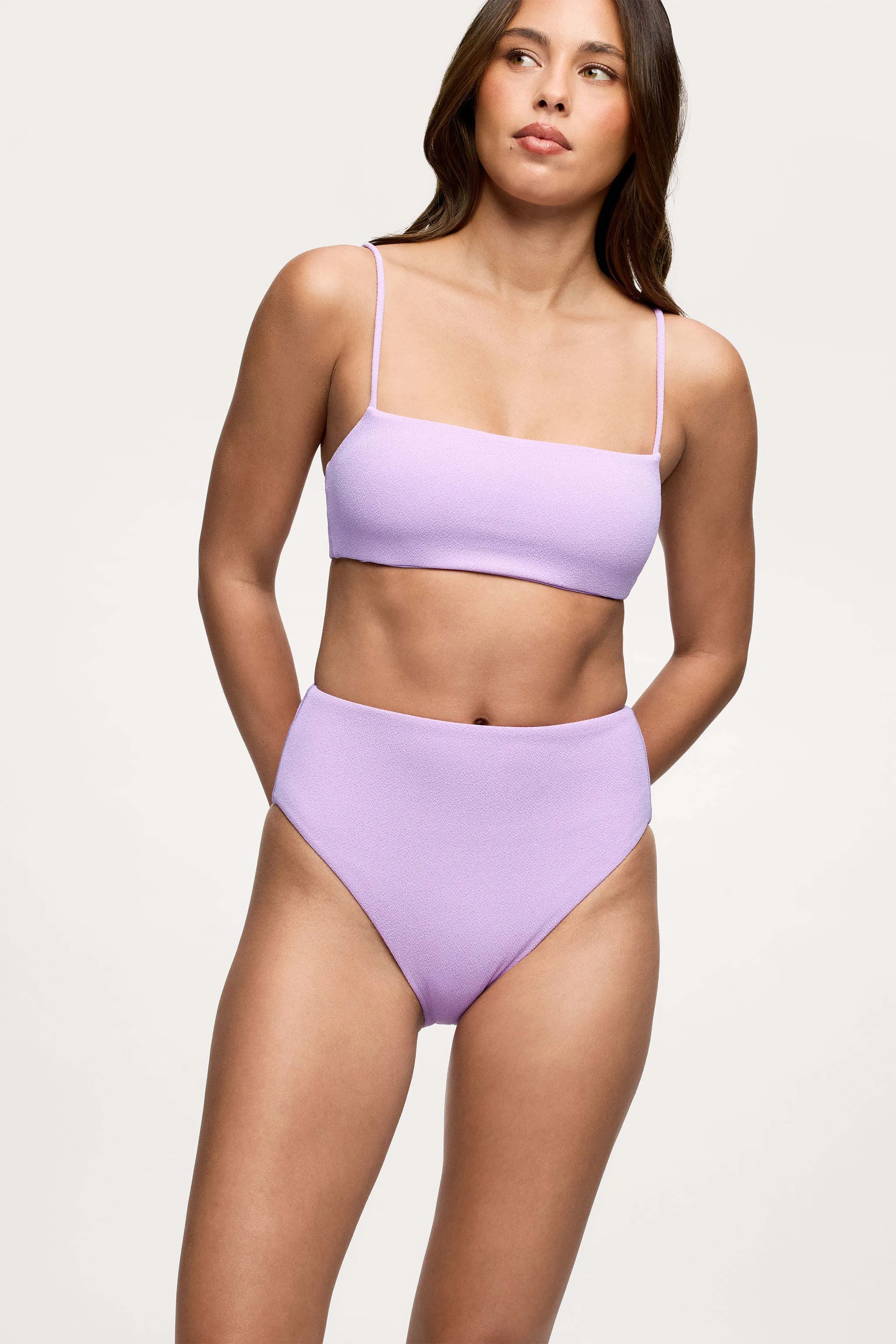 High Waist Bikini Bottom | Crispy Orchid sold by nuuds product image thumbnail 2