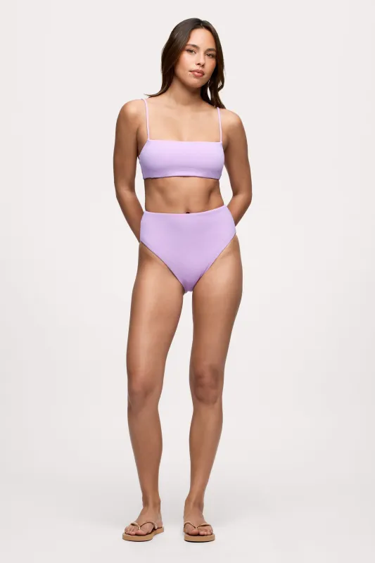 High Waist Bikini Bottom | Crispy Orchid made by nuuds