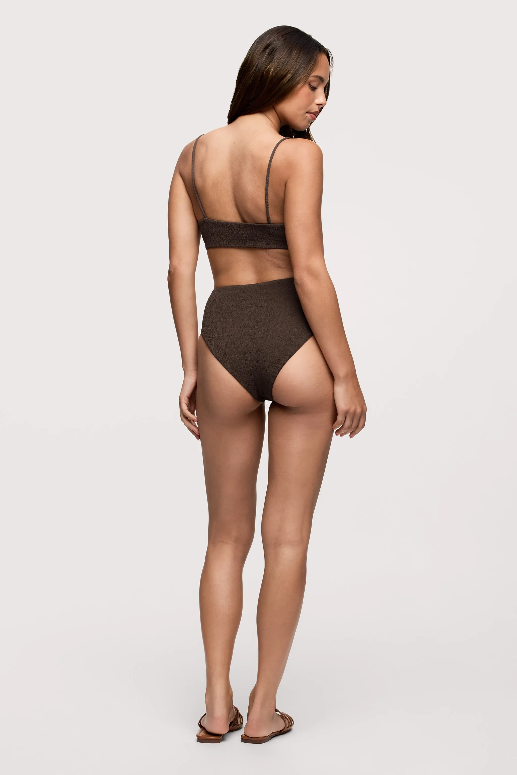 High Waist Bikini Bottom | Crispy Espresso sold by nuuds product image thumbnail 4