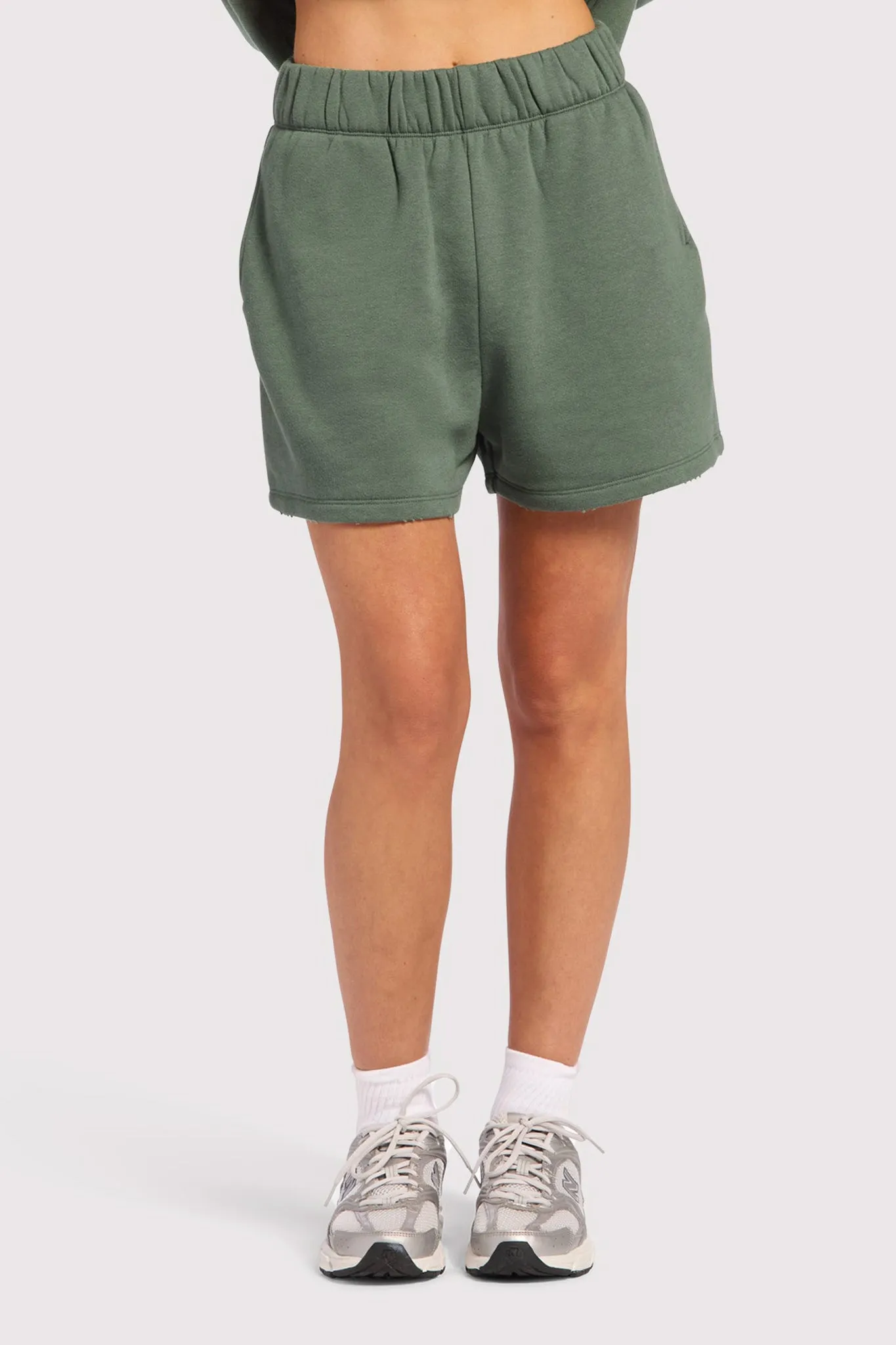 Vintage Fleece Distressed Short | Agave sold by nuuds product image thumbnail 2