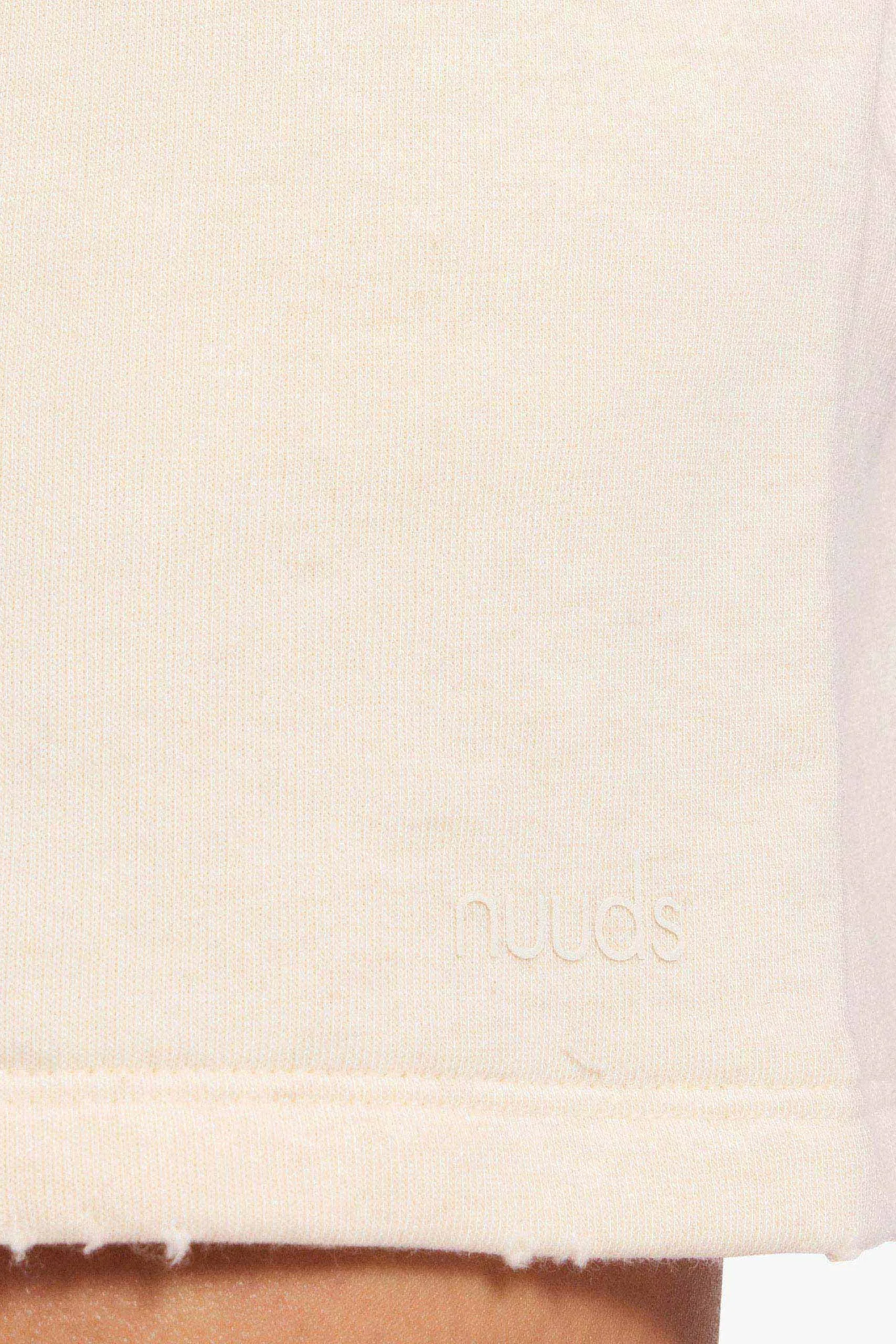 Vintage Fleece Distressed Short | Heather Bone sold by nuuds product image thumbnail 5