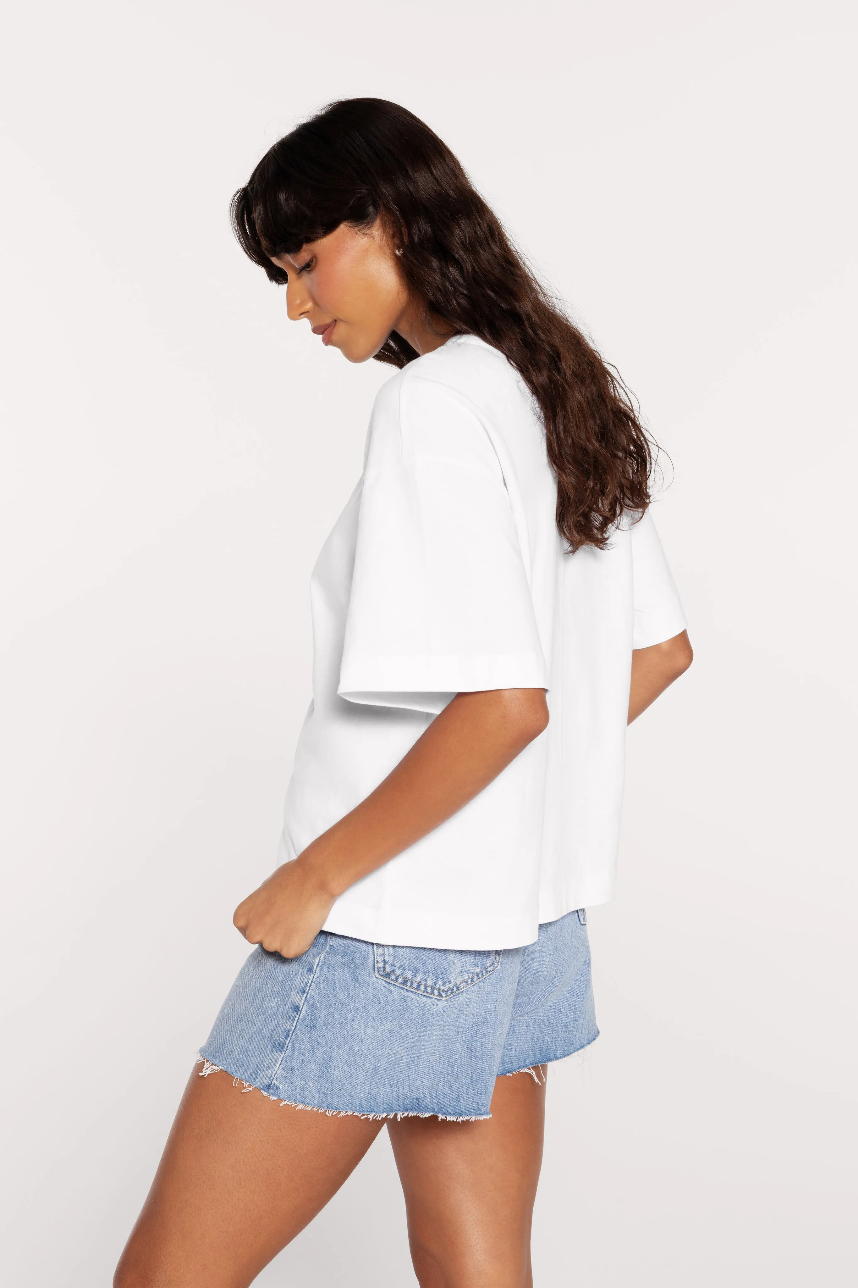 Roomy Tee | White sold by nuuds product image thumbnail 3