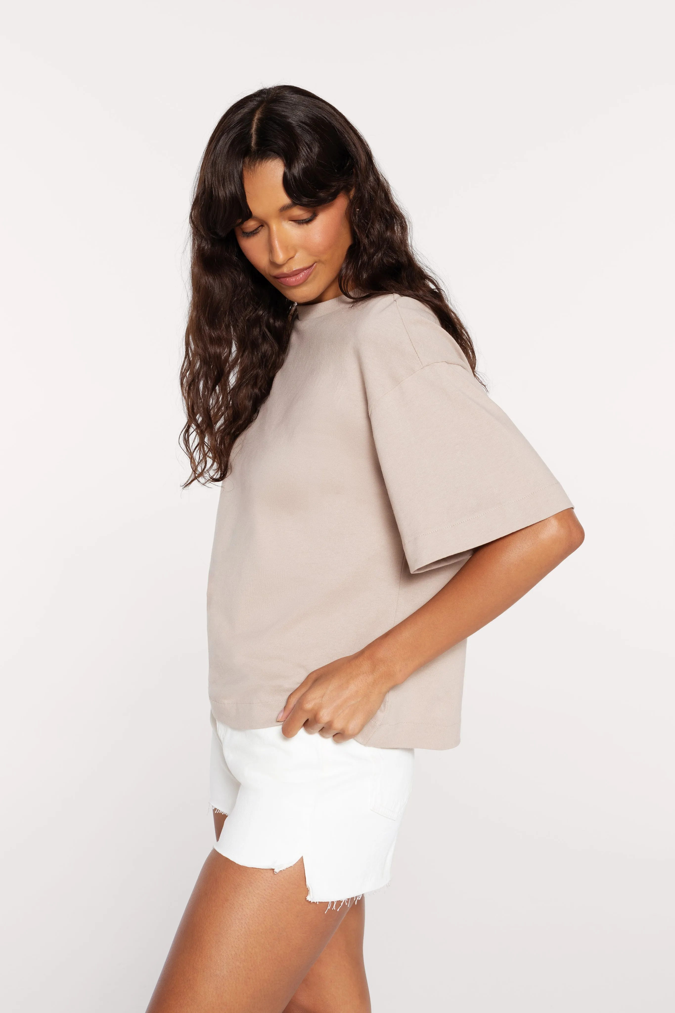 Roomy Tee | Putty sold by nuuds product image thumbnail 3