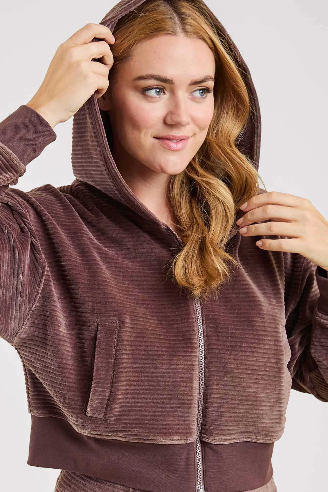 Textured Zip Hoodie - Warehouse Sale sold by nuuds