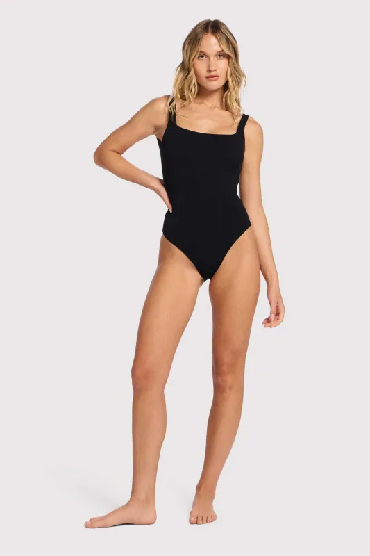 Square Neck One Piece | Black made by nuuds