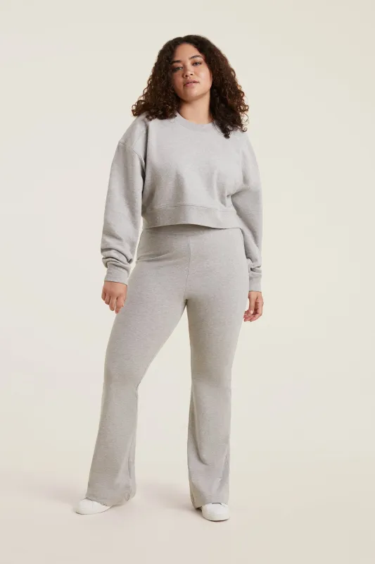 Lounge Flare Pant | Heather Grey made by nuuds