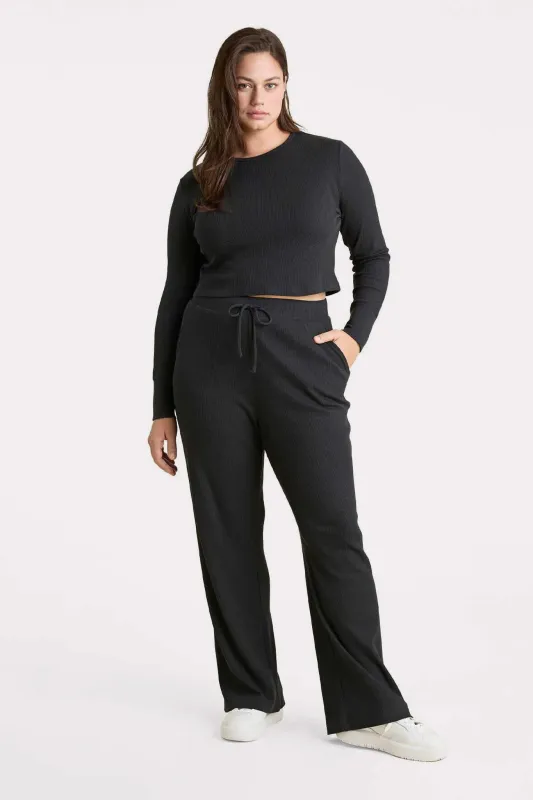Waffle Wide Leg Pant - Warehouse Sale made by nuuds