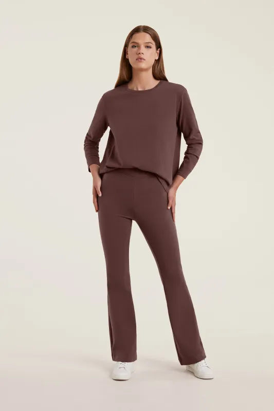 Lounge Flare Pant | Coffee made by nuuds