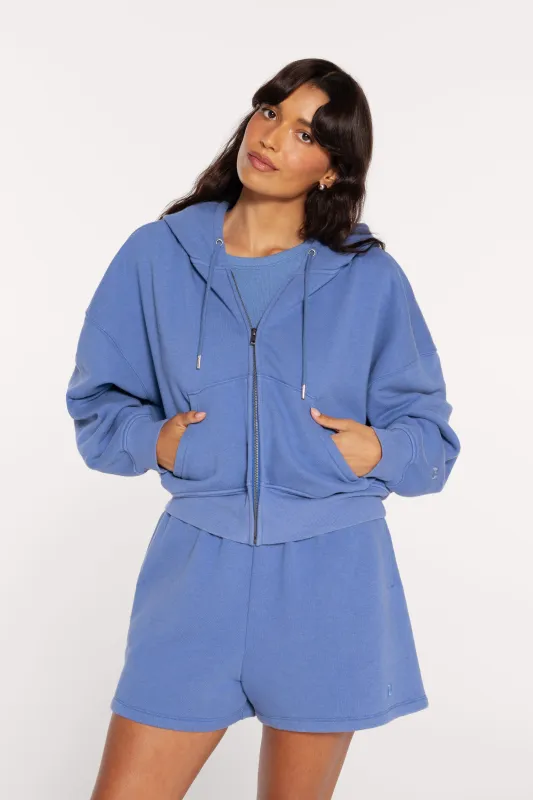 Vintage Fleece Zip Hoodie | Dutch Blue made by nuuds