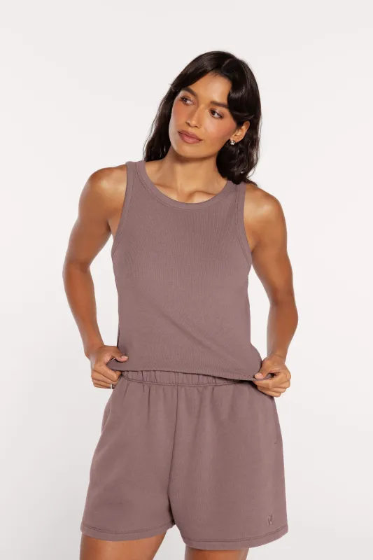 Slinky Rib Tank | Cocoa made by nuuds