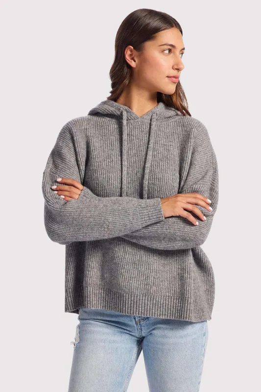 Cozy Knit Ribbed Sweater Hoodie made by nuuds