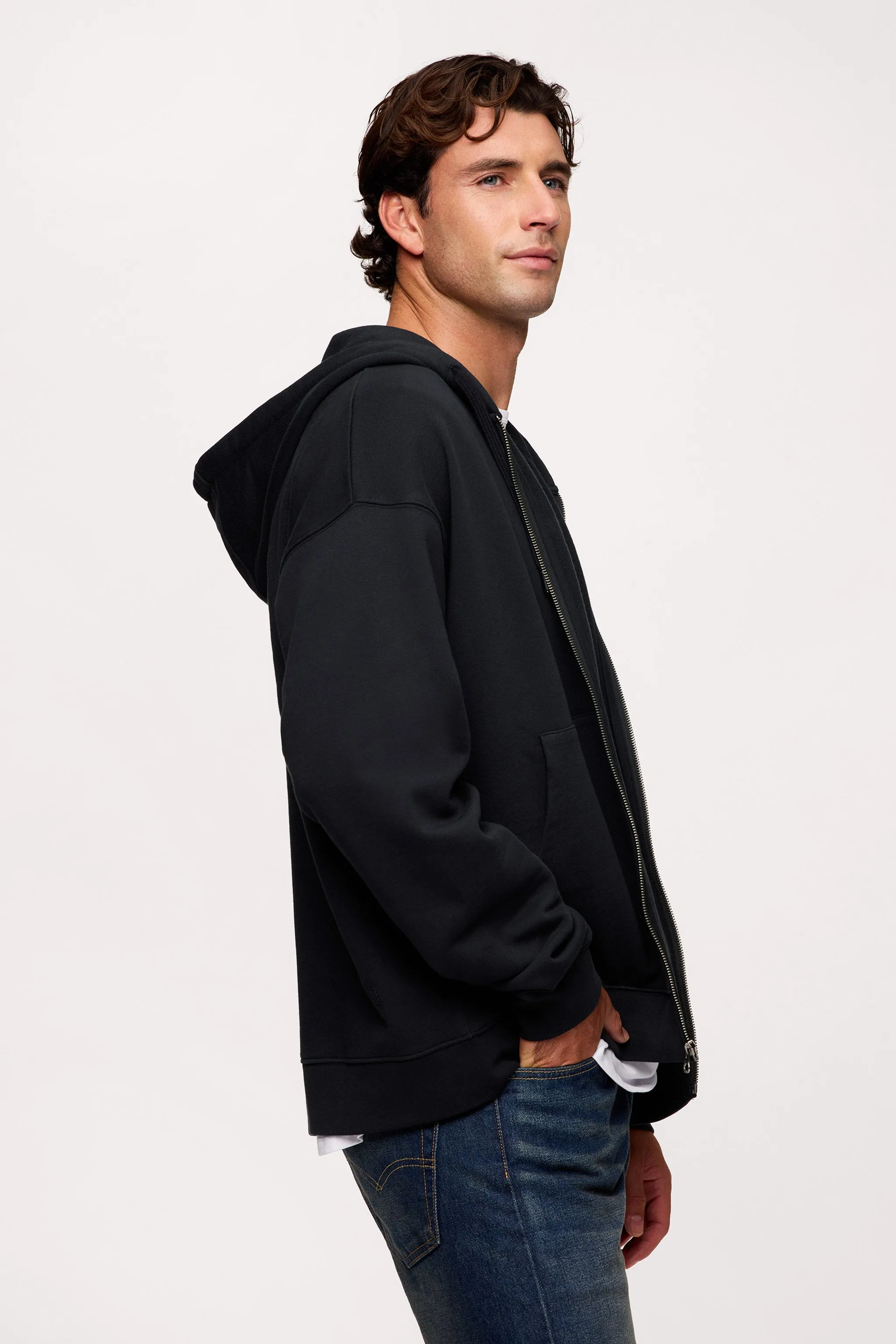 Vintage Washed Zip-Up Hoodie sold by nuuds product image thumbnail 3
