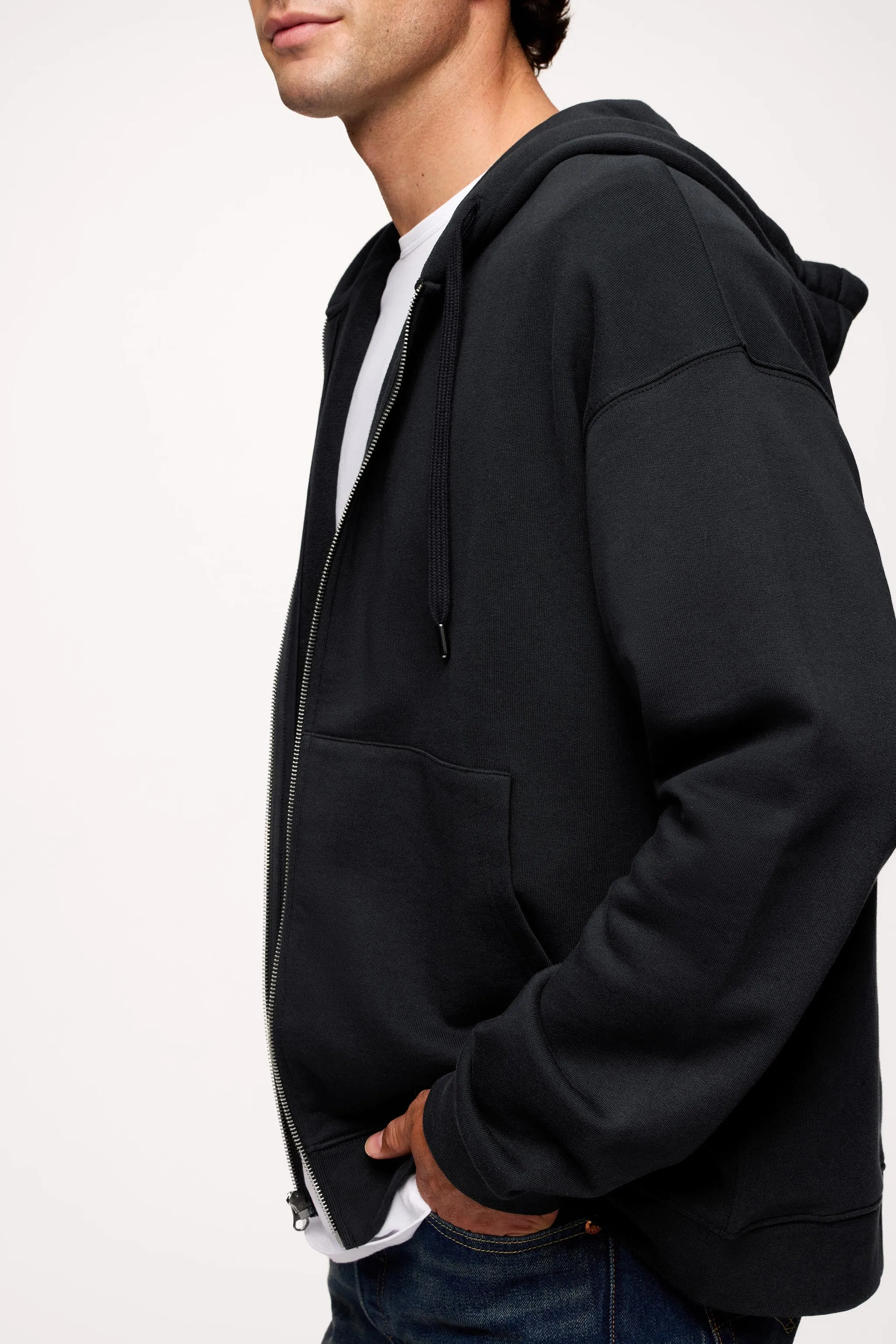 Vintage Washed Zip-Up Hoodie sold by nuuds product image thumbnail 4