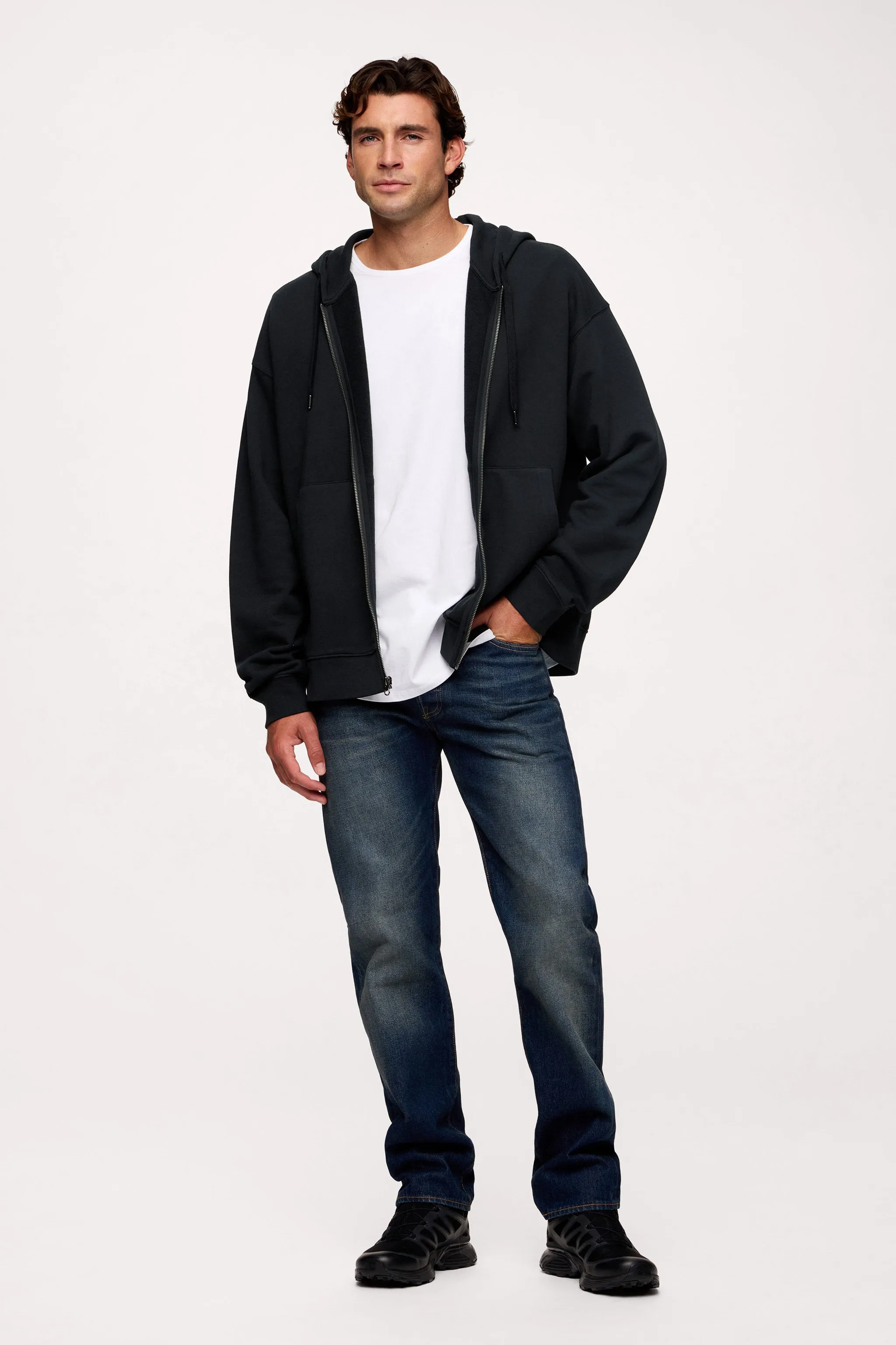 Vintage Washed Zip-Up Hoodie sold by nuuds product image thumbnail 2