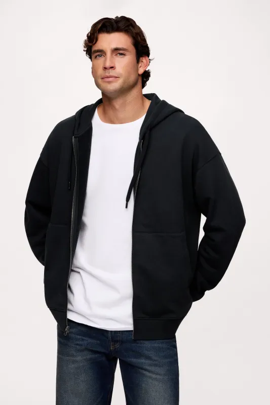 Vintage Washed Zip-Up Hoodie made by nuuds
