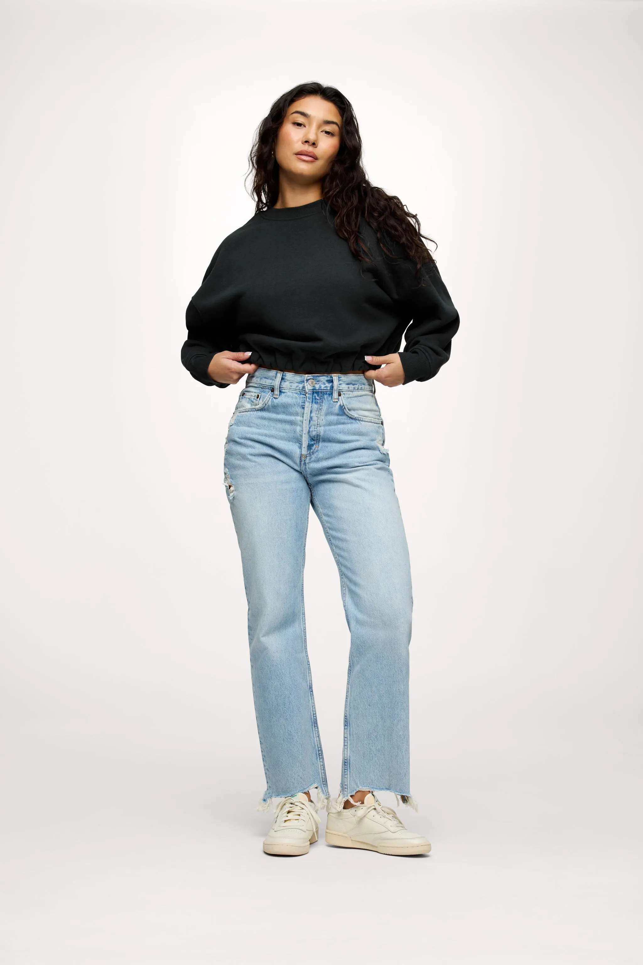 Vintage Fleece Cinch Waist Sweatshirt sold by nuuds product image thumbnail 2