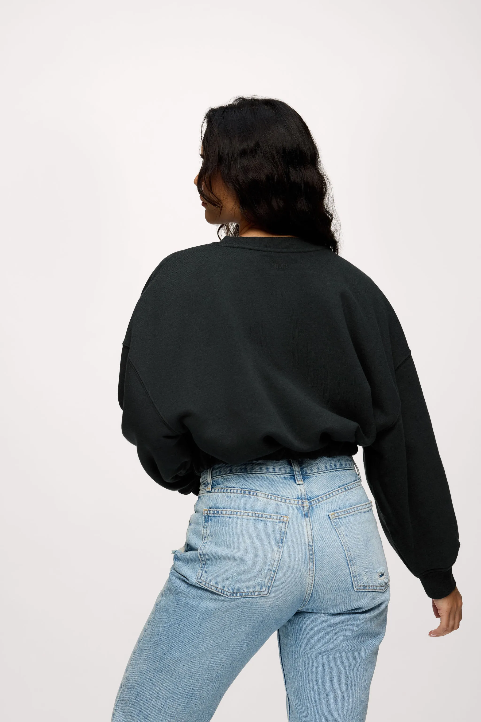 Vintage Fleece Cinch Waist Sweatshirt sold by nuuds product image thumbnail 5