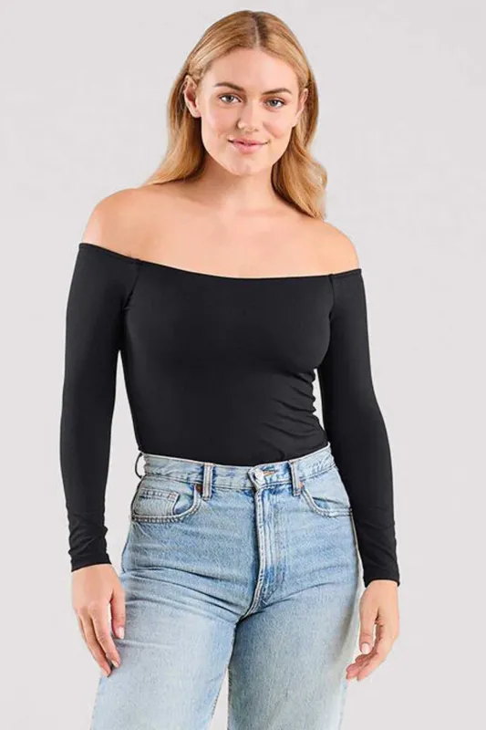 Off The Shoulder Bodysuit made by nuuds