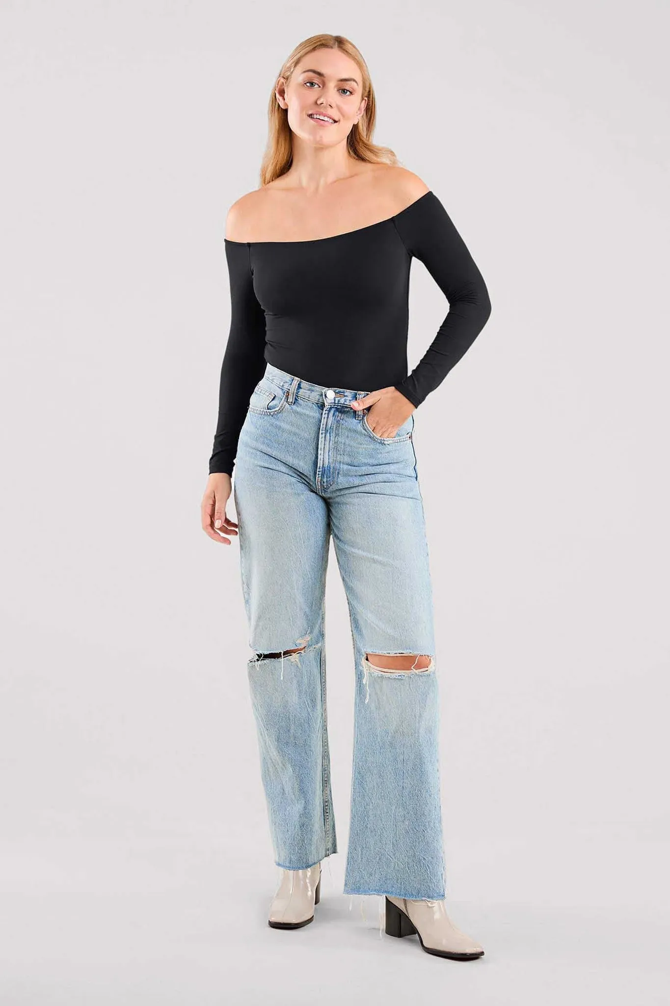 Off The Shoulder Bodysuit sold by nuuds product image thumbnail 2