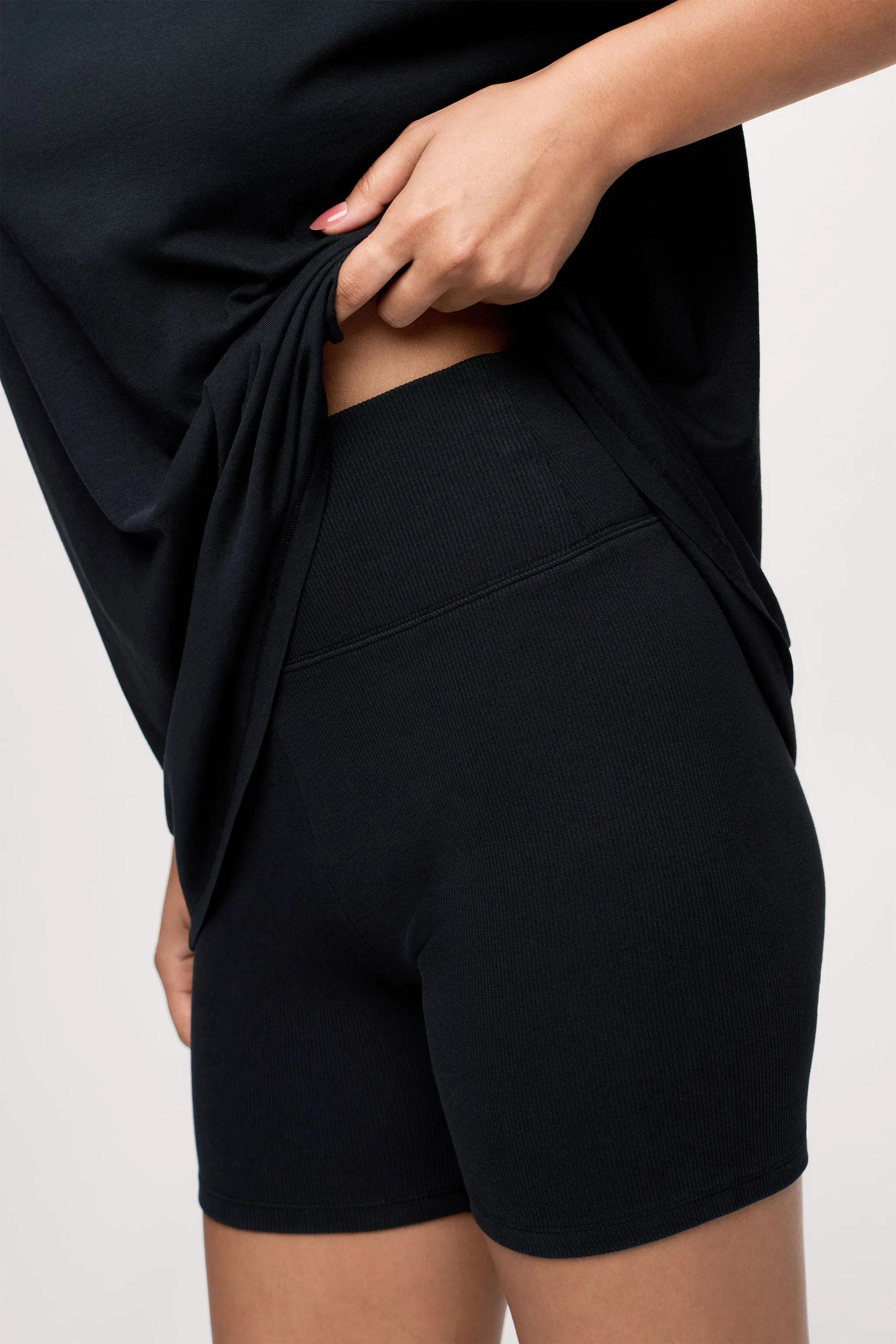 Ribbed Biker Short Set sold by nuuds product image thumbnail 5