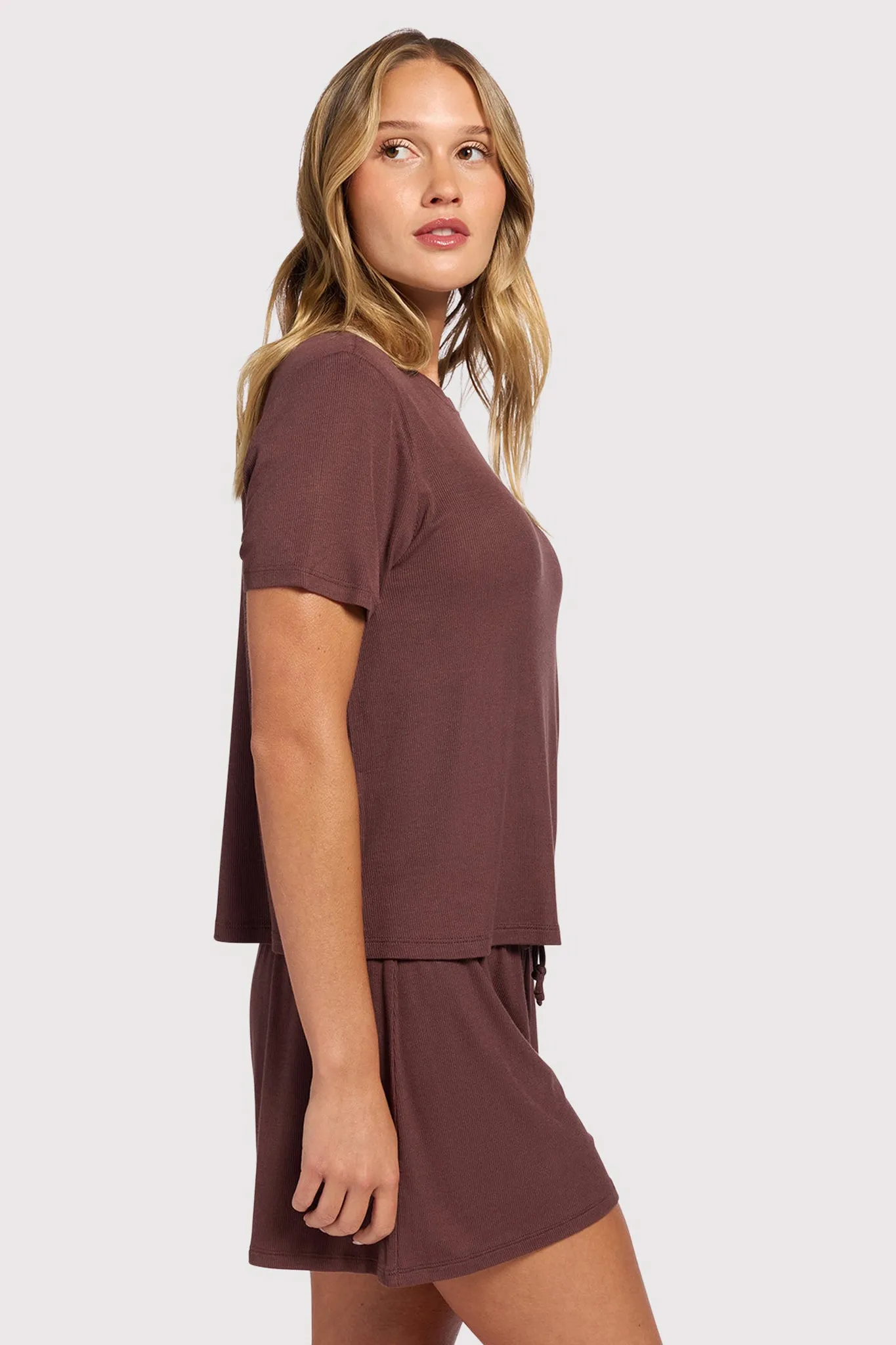 Ribbed Pajama Short Set sold by nuuds product image thumbnail 3