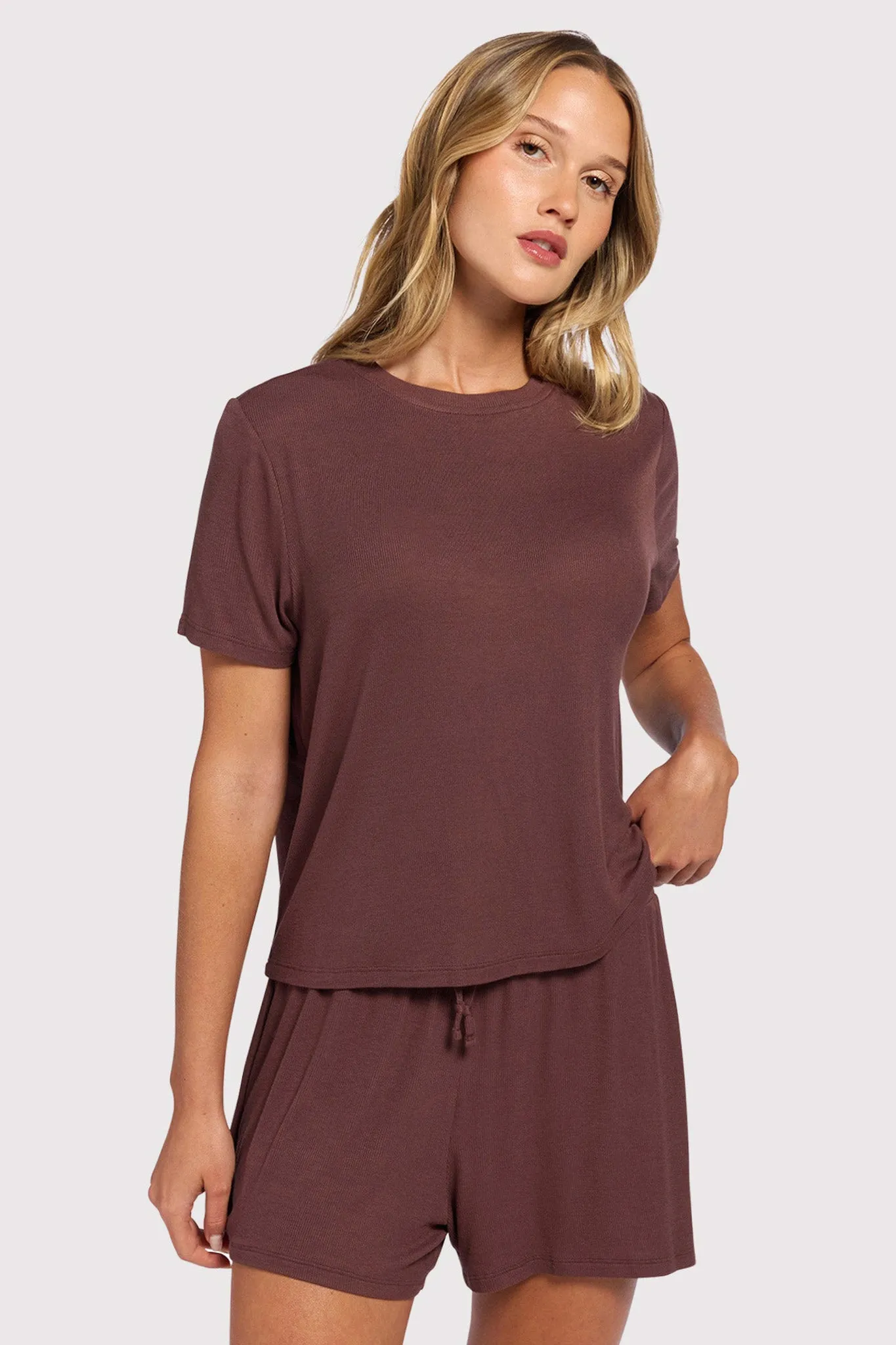 Ribbed Pajama Short Set sold by nuuds product image thumbnail 2