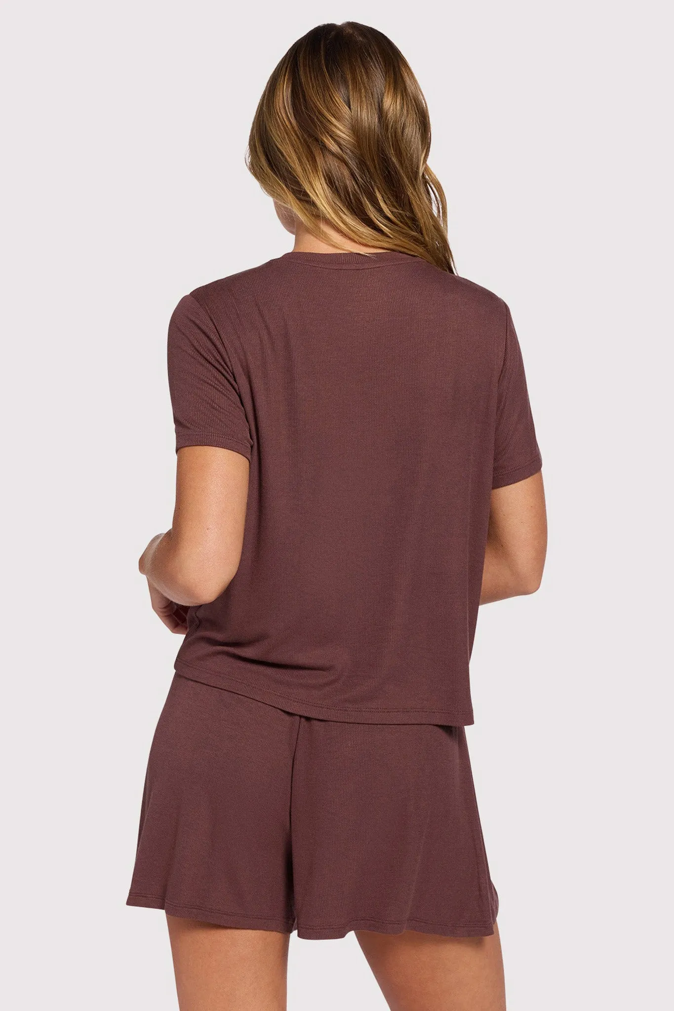 Ribbed Pajama Short Set sold by nuuds product image thumbnail 4