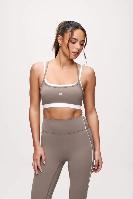 Motion Contrast Layering Bra made by nuuds