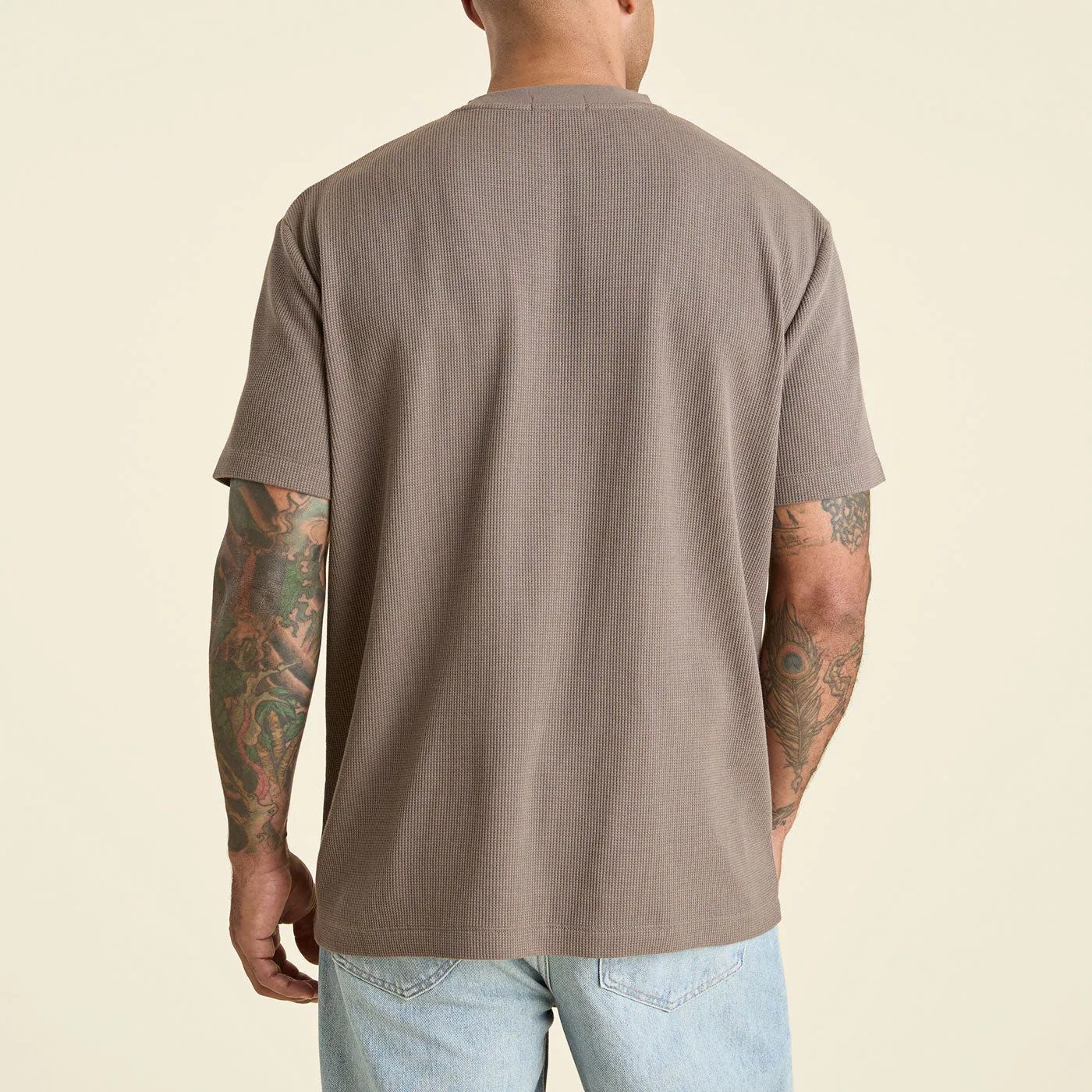 Waffle T-Shirt | Mocha sold by nuuds product image thumbnail 4