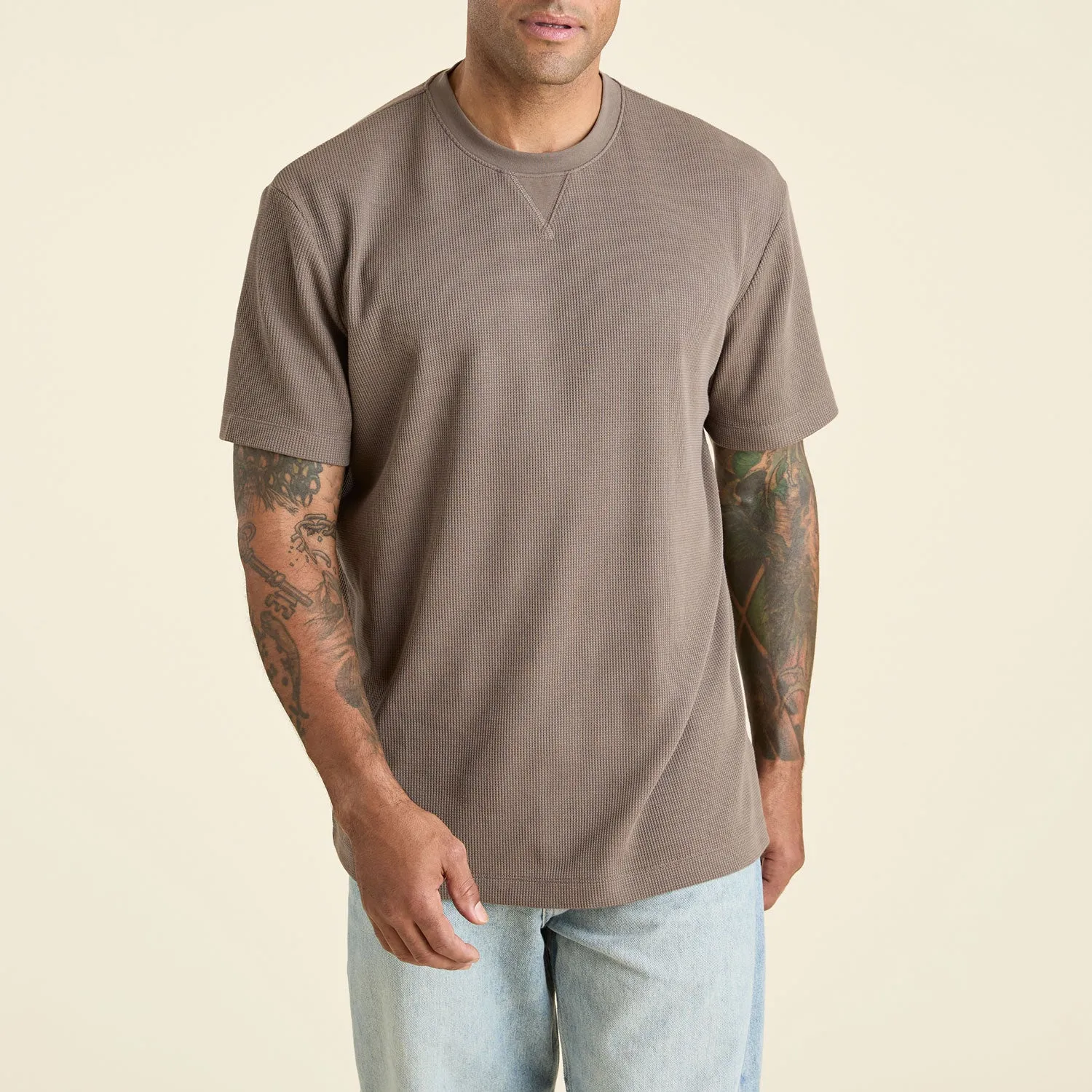 Waffle T-Shirt | Mocha sold by nuuds product image thumbnail 2