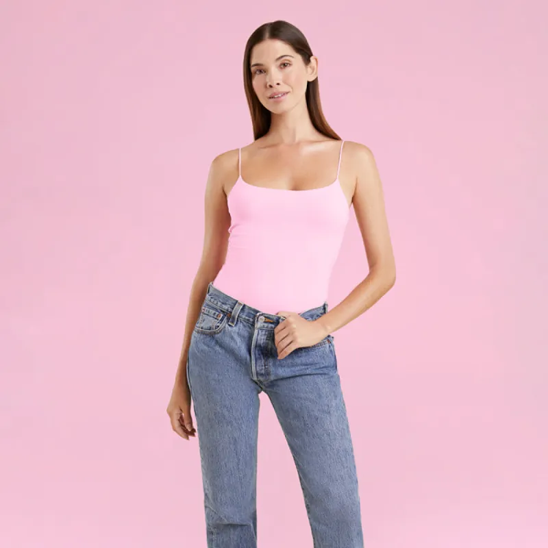 Cami Bodysuit | Bubblegum Pink sold by nuuds