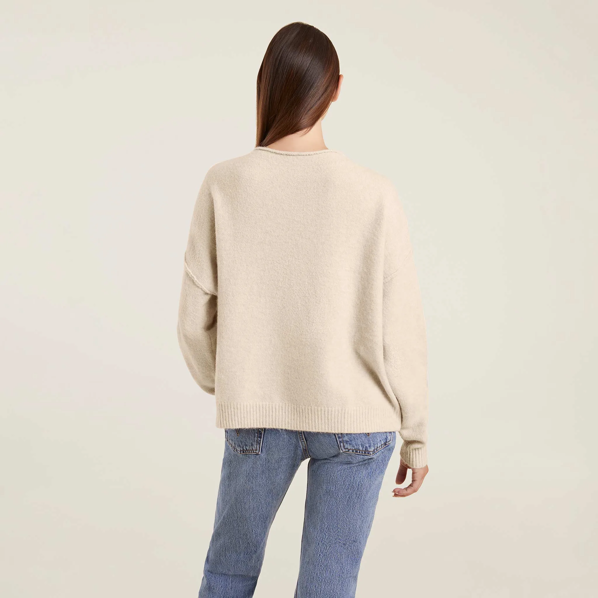 Cozy Knit Sweater | Bone sold by nuuds product image thumbnail 4