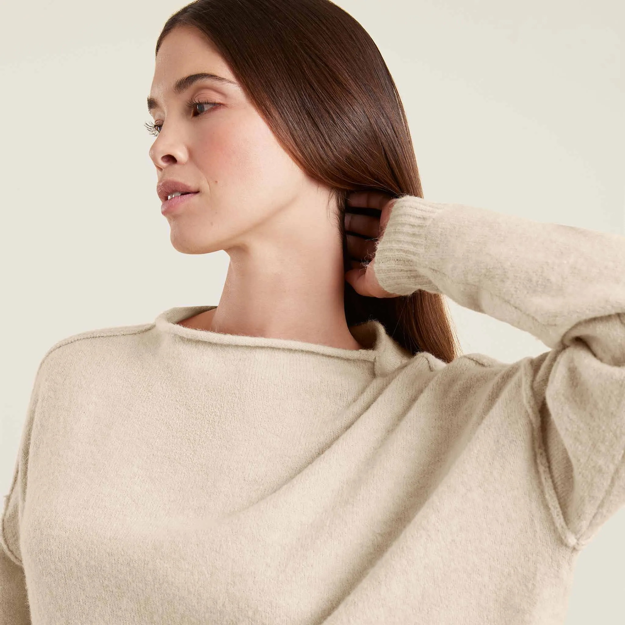 Cozy Knit Sweater | Bone sold by nuuds product image thumbnail 5