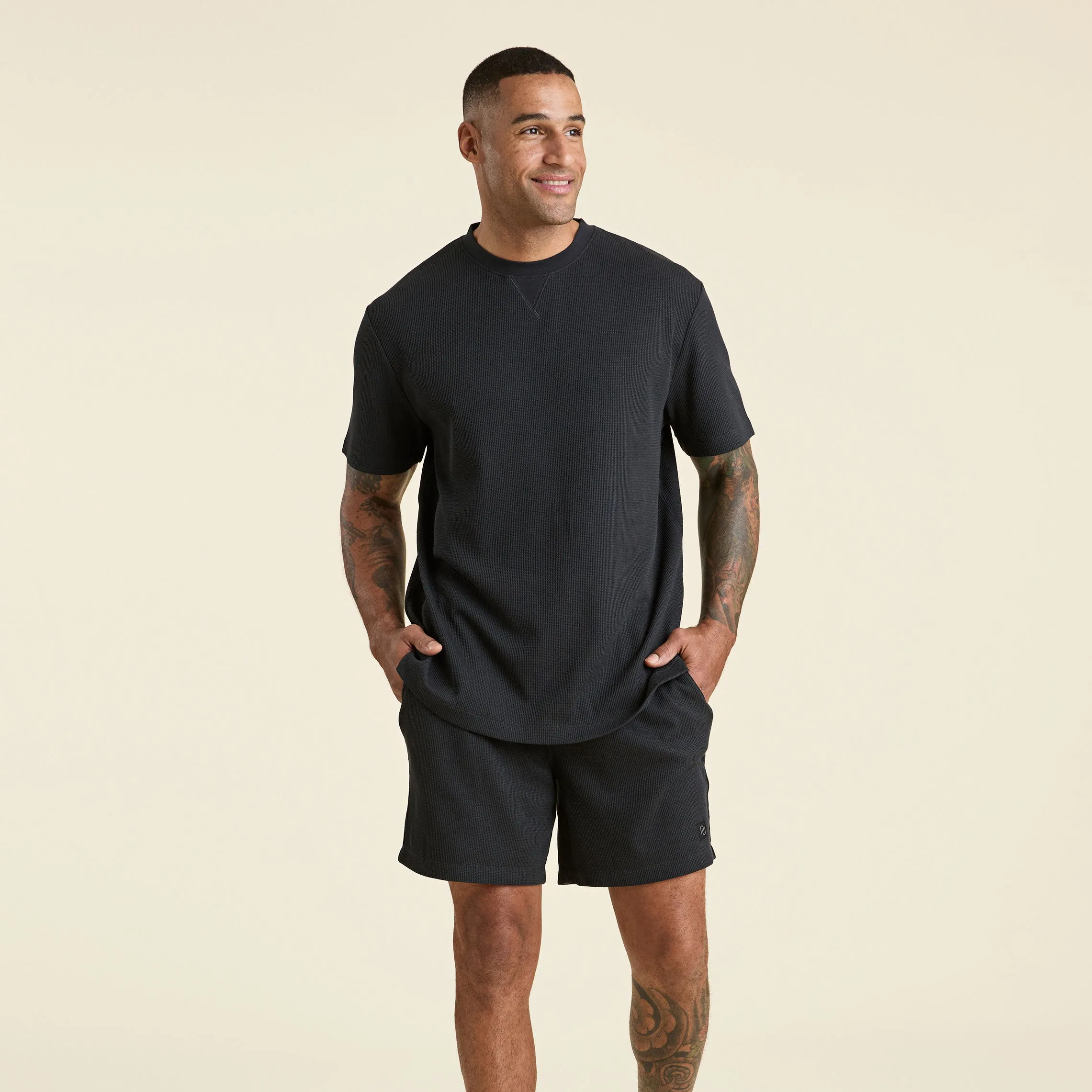 Waffle T-Shirt | Black sold by nuuds product image thumbnail 2
