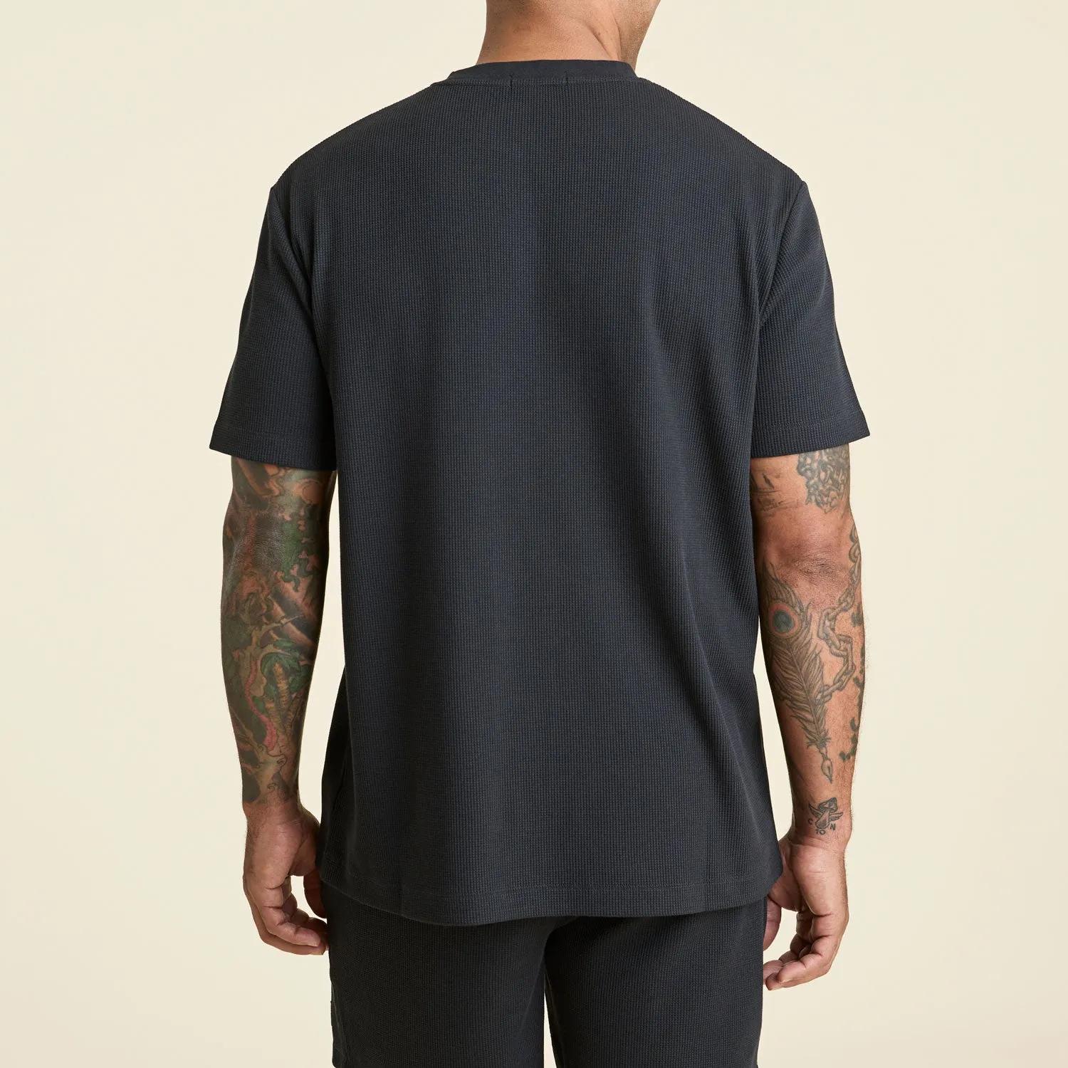 Waffle T-Shirt | Black sold by nuuds product image thumbnail 3