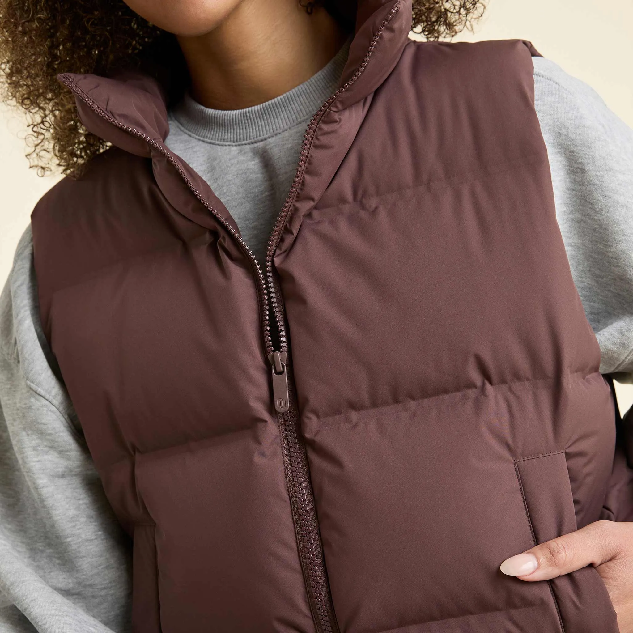 Puffer Vest | Coffee sold by nuuds product image thumbnail 5