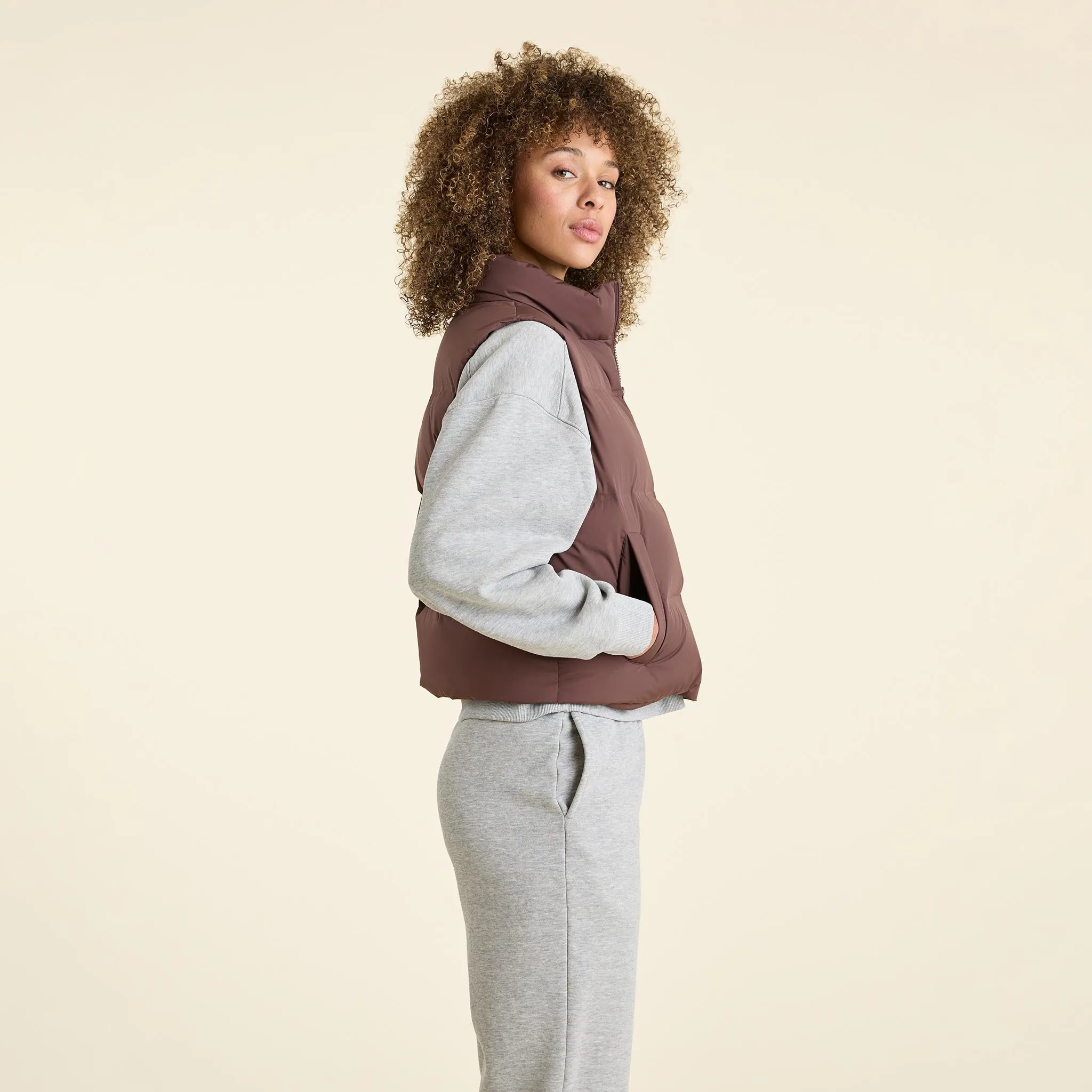 Puffer Vest | Coffee sold by nuuds product image thumbnail 3