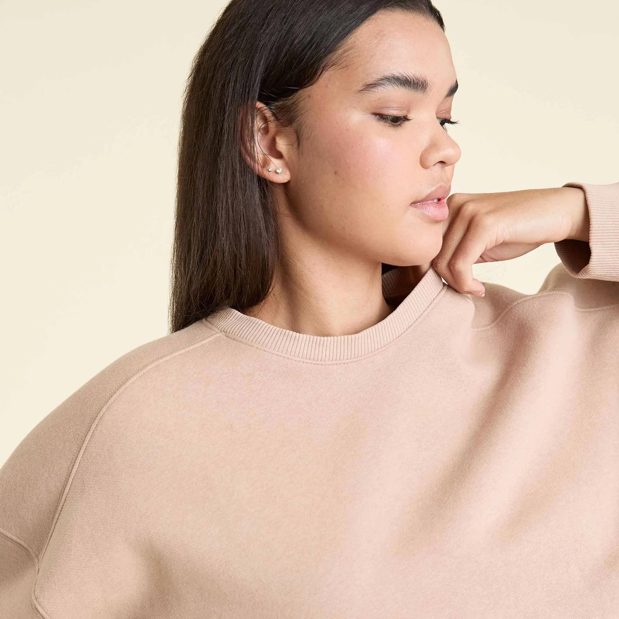 Classic Crewneck Sweatshirt | Sand sold by nuuds product image thumbnail 5