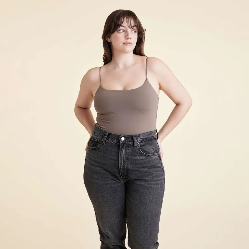 Cami Bodysuit | Mocha sold by nuuds