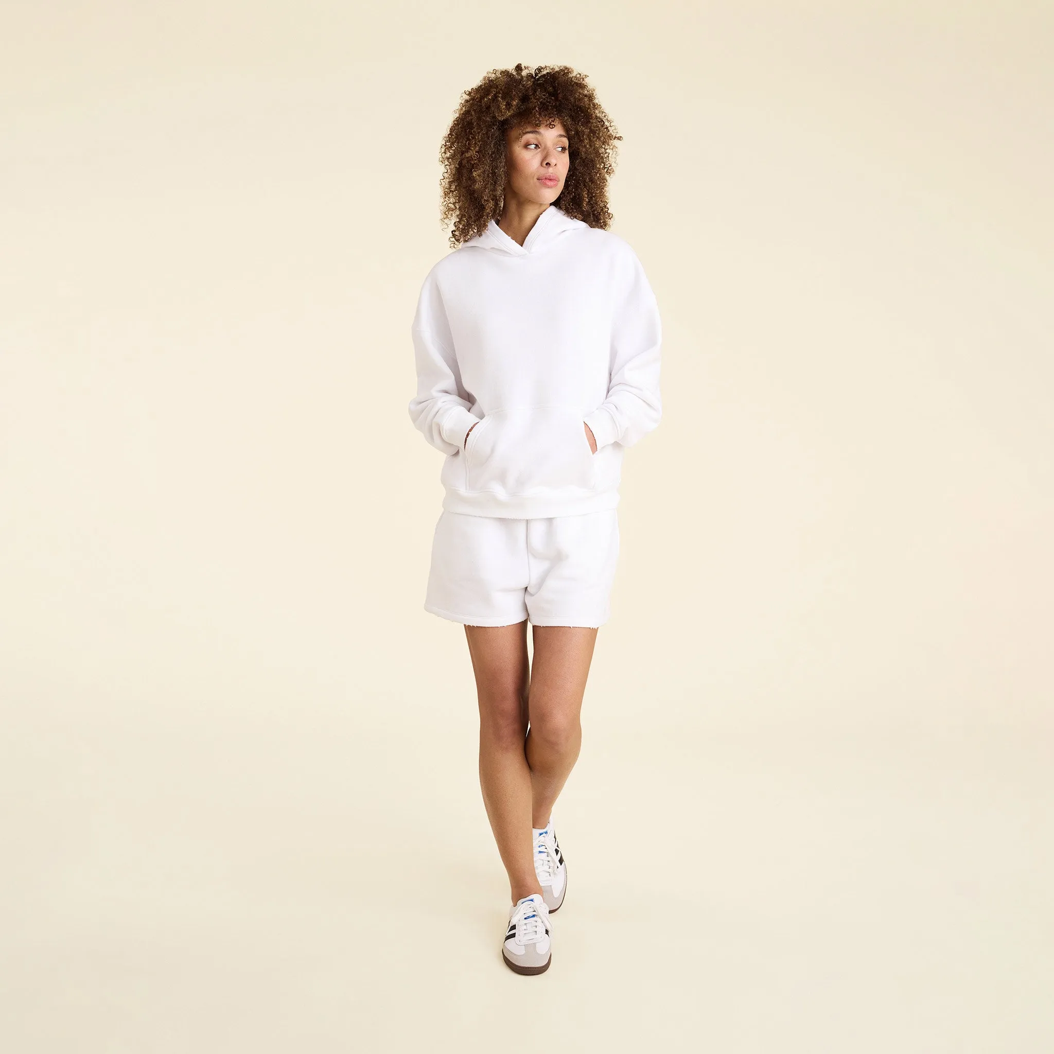 Vintage Fleece Hoodie | White sold by nuuds product image thumbnail 2