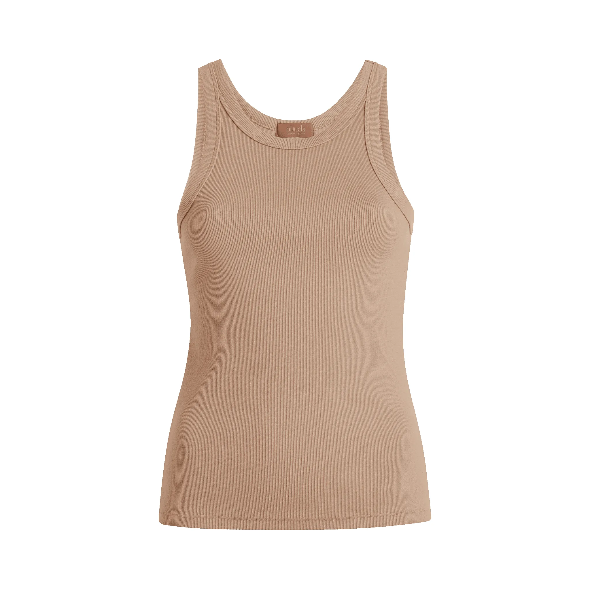 Essential Rib Tank Top | Sand sold by nuuds product image thumbnail 5